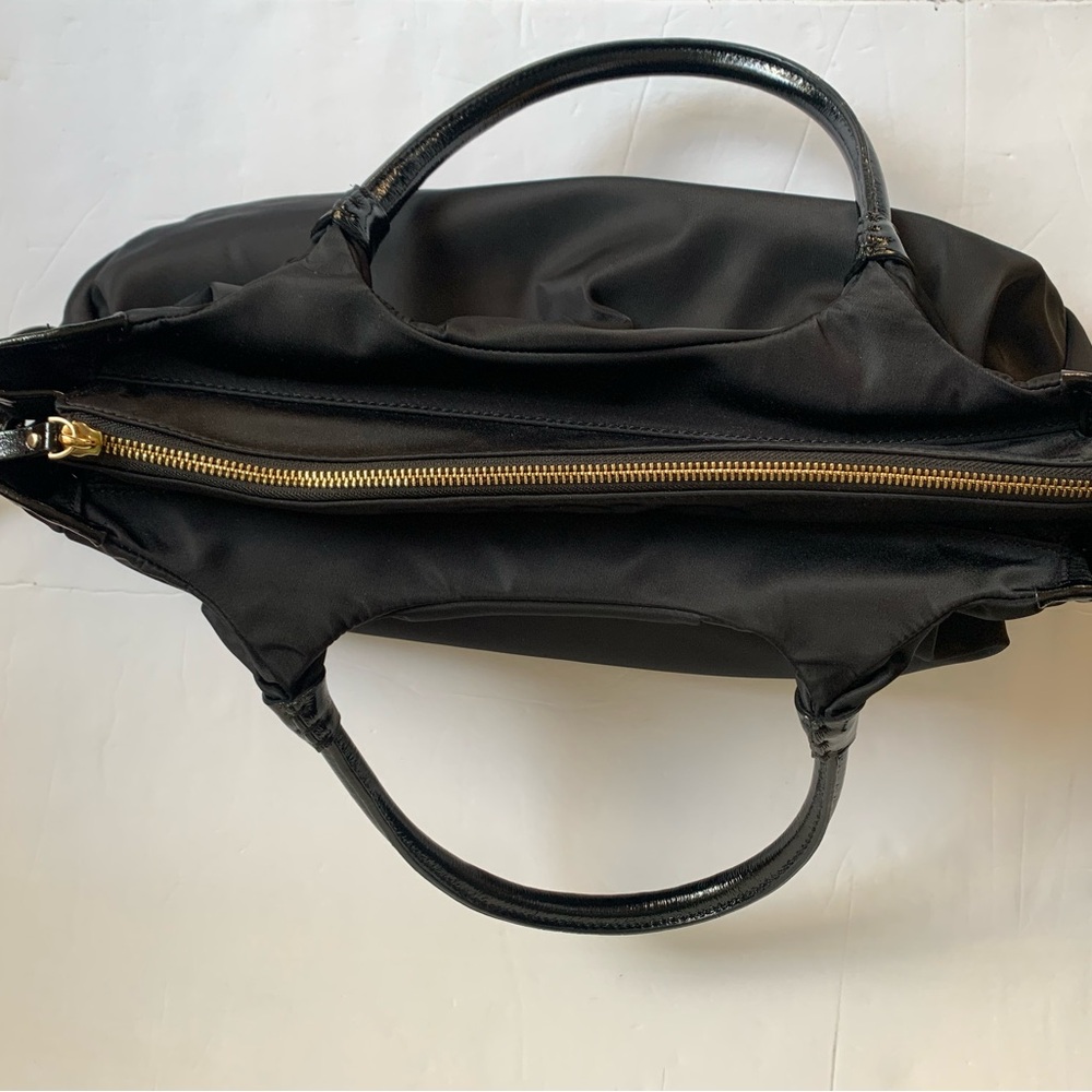 Kate Spade New York Small Shoulder Black Nylon & Leather Handbag - Picture 9 of 13